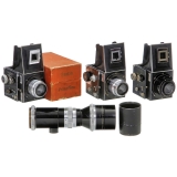 3 Primarflex Cameras and Tele Megor 5,5/40 cm