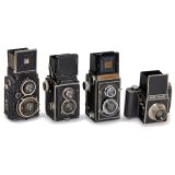 3 TLR and 1 SLR 6 x 6, c. 1936