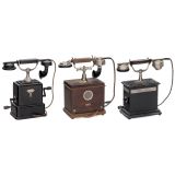 3 German Table Telephones