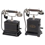 Two Ericsson Table Telephones, c. 1912