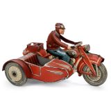 Motorcycle with Sidecar by Tipp & Co, c. 1955