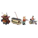 Four German Tin Toys