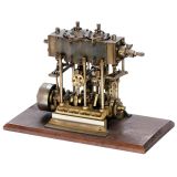 Precision Model of a Vertical Twin-Cylinder Steam Engine, c. 196