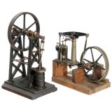 Working Model of a Single-Cylinder Overcrank Steam Engine, c. 19