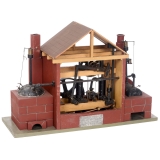 Twin-Cylinder Rack-Balancing Steam Engine with Boiler House, c. 