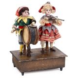 Manivelle Automaton Musician Duet, c. 1900