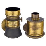 2 Early Brass-Bound Lenses, c. 1860