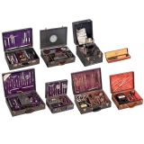 8 Electrical Treatment Devices in Cases or Boxes, c. 1920