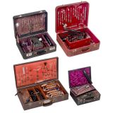 4 Electrical Treatment Devices in Cases, c. 1930