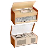 2 Braun Radio-Turntable Combinations, c. 1962