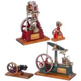 3 Steam Engines and one Hot-Air Motor, c. 1980