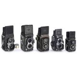5 TLR Cameras in 4 x 4 cm and 6 x 6 cm