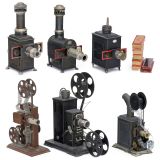 3 Falk Magic Lanterns, Falk Slides, and 3 Falk Cinematographs