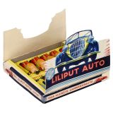 12 Distler Liliput Cars in Sales Box, c. 1935