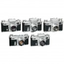 1 x Contax and 4 x Kiev