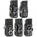1 x Rolleiflex, 2 x Rolleicord, 2 x Rolleimagic / 1台禄莱福莱, 2台禄莱可德