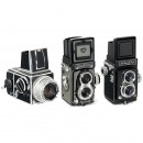 Hasselblad 500C,Rolleiflex T and Halmaflex