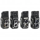 4台Rollei 双反相机