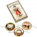 3个罕见的法国光学玩具Le Thaumatrope,1880年前后