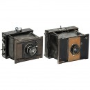 2台 Goerz Ango 相机（Anschütz 快门）