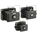 3台 Deckrullo-Nettel (6,5x9, 9x12 及 10x15 cm)
