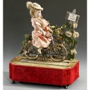 罕见的自动音乐机Bicyliste Coquette , by Roullet & Decamps      1895年前后