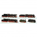 5辆蒸汽机车 Märklin, 轨距：H0