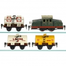电动机车及3辆贮水/油车 Märklin (轨距：0)
