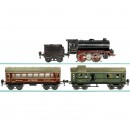 蒸汽机车及2辆拖车 Märklin (轨距：0), 约1935年