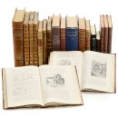 Alfred Nobel 办公室的关于炸药和国际技术发明的专业书籍，1880年后