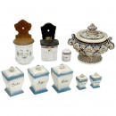 9个厨房用容器 (9 Antique Kitchen Pots)