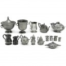 若干锡制家用器具 (Collection of Pewter Kitchen Antiques)
