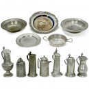 若干锡制日用品和装饰品收藏品 (Collection of Pewter Articles)