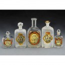 5个药剂师用玻璃器皿 (5 Pharmacy Glass Bottles)
