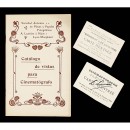 World's 1st Movie Screening Documents by Auguste & Louis Lumière