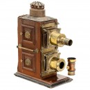 English Biunial Magic Lantern for Restoration, c. 1890