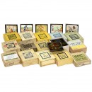 Large Group of 3 ¼ in. Magic Lantern Slides