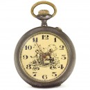 Pocket Watch with Image of a Daguerreotype Camera