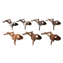 7 Holmes-Pattern Stereo Viewers, c. 1890
