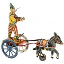 Clown with Donkey by Gama, c. 1935