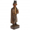 Carved Wood Whistling Automaton by Karl Griesbaum, c. 1960