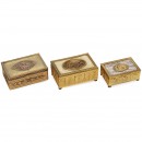 3 Musical Jewelry Boxes, c. 1930