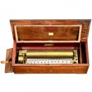 Rare Key-Wind Grand Format Forte Piano Musical Box by Nicole Frè
