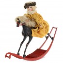 Contemporary Boy on Rocking Horse Automaton