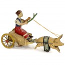 Pig Coach with Girl by Stock, from 1933
