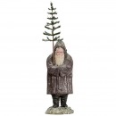 Large German Santa Claus Candy Container with Glass Beard