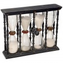 Sand Clock with 4 Hours Glasses, c. 1780