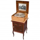 Polyphon Disc Musical Box Model 43BG with 12 Bells, c. 1900