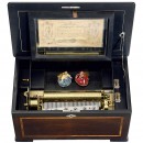 Timbres Cachés Deux Danseurs Musical Box by Langdorff & Fils, 
