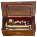 Drum, Bells and Castanets Musical Box, c. 1870